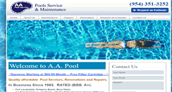 Desktop Screenshot of aapoolservices.com